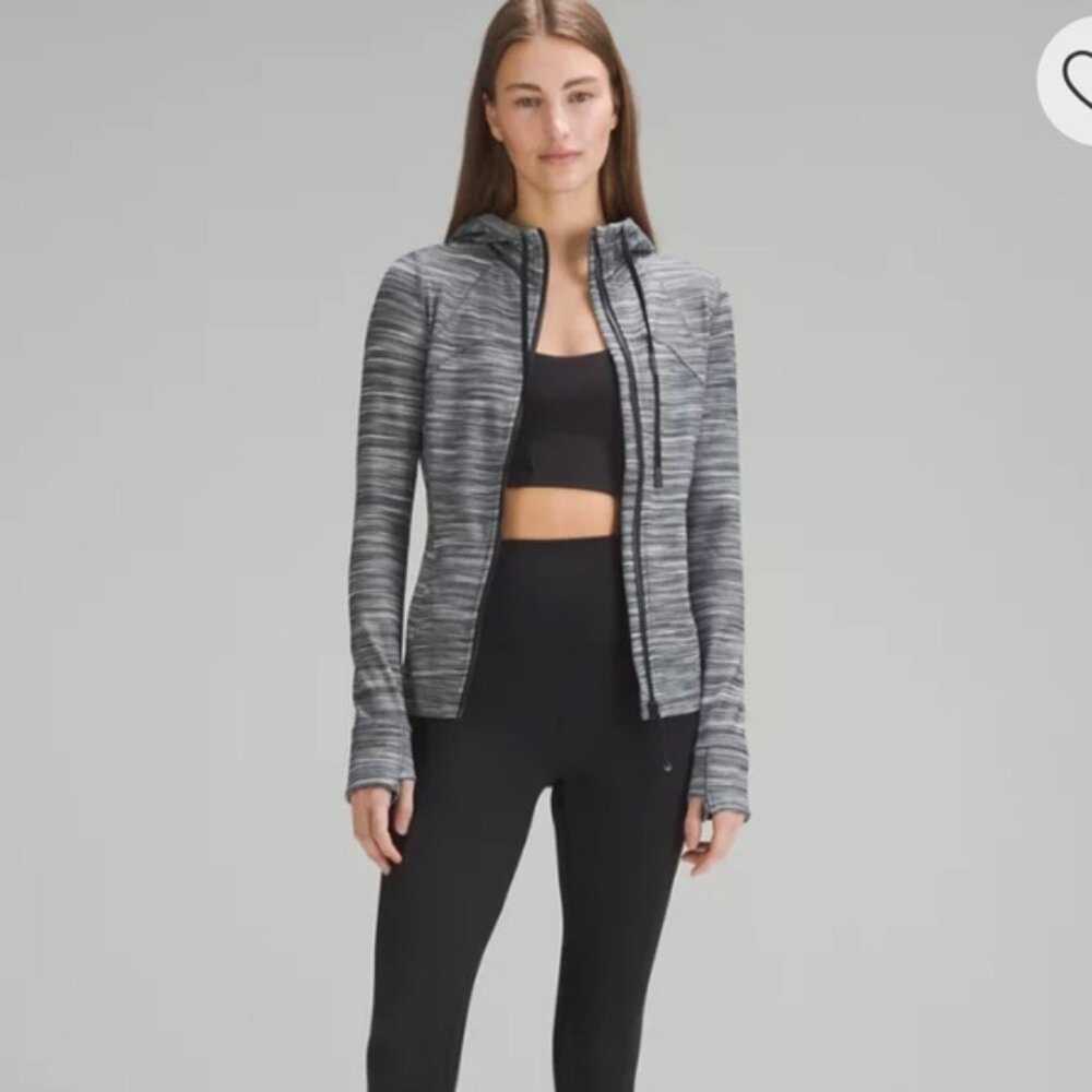 Lululemon Hooded Define Jacket Nulu Grey Size 6 - Picture 2 of 16
